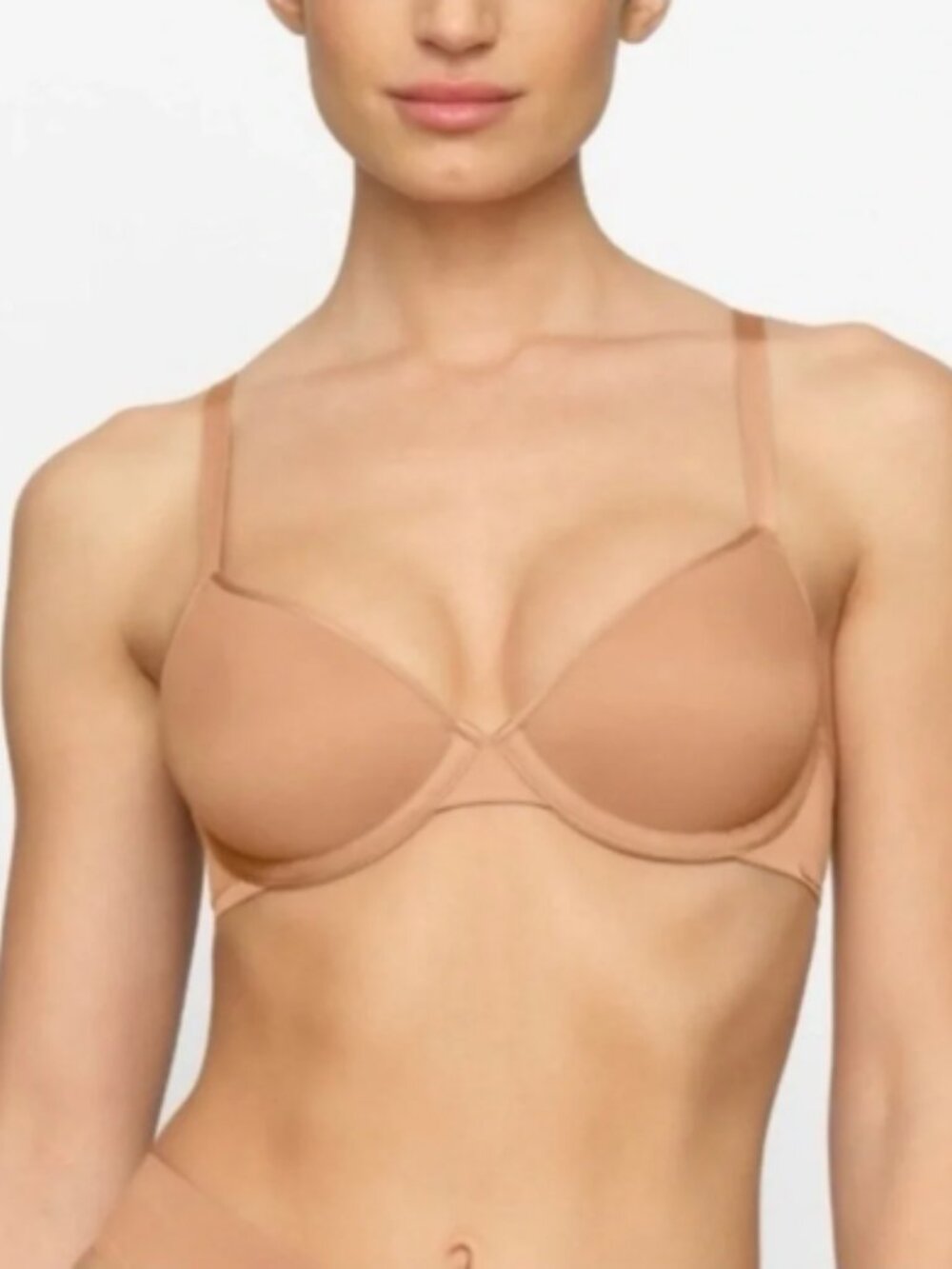 SKIMS Weightless Demi Bra Womens 30D Clay Adjustable NWT